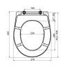 Alca WC dosky WC doska, duroplast, antibacterial, biela A601