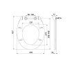 Alca  WC doska Slim, SofClose, Antibacterial, biela A64SLIM