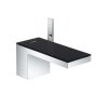 Axor MyEdition Umývadlová batéria s výpusťou Push-Open, chróm/čierne sklo 47010600-AX