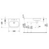 Duravit D-Code Umývadlo zápustné, 55x44 cm, s prepadom, s otvorom na batériu, biela 0337540000