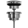 Duravit Príslušenstvo Uzatvárateľný umývadlový výpust 1 1/4", ClickClack, chróm 0050521000