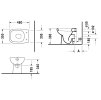 Duravit D-Code Stojace WC, biela 21080900002