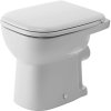Duravit D-Code Stojace WC, ploché splachovanie, zadný odpad, biela 21090900002