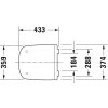 Duravit DuraStyle WC doska so sklápaním SoftClose, biela 0063790000
