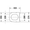 Duravit DuraStyle WC doska so sklápaním SoftClose, biela 0063790000