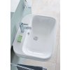 Duravit Happy D.2 Umývadlo, 60x48 cm, s prepadom, s otvorom na batériu, s WonderGliss, biela 23166000001