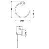 Duravit D-Code Držiak uterákov, chróm 0099211000