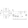 Duravit D-Code Umývadlo zápustné, 56x40 cm, s prepadom, bez otvoru na batériu, biela 0338560000