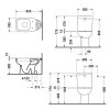 Duravit D-Code WC kombi misa, spodný odpad, biela 21110100002