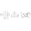 Duravit D-Code Závesné WC, Rimless, doska SoftClose, biela 45700900A1