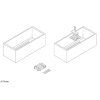 Duravit  Podpora k vani D-Code, 1700x750 mm 790473000000000