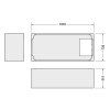 Duravit  Podpora k vani D-Code, 1700x750 mm 790474000000000