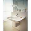 Duravit Starck 3 Umývadlo 60x45 cm, s prepadom, s 1 otvorom na batériu, s WonderGliss, biela 03006000001