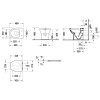 Duravit DuraStyle Basic Stojace WC so sedadlom SoftClose, zadný odpad, Rimless, alpská biela 41840900A1