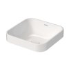Duravit Happy D.2 Plus Umývadlová misa zápustná 40x40 cm, s WonderGliss, alpská biela 23594000001