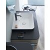 Duravit Happy D.2 Plus Umývadlo na dosku, 60x46 cm, s prepadom, s otvorom na batériu, WonderGliss, biela 23606000001