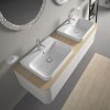 Duravit Happy D.2 Plus Umývadlo na dosku, 60x46 cm, s prepadom, s otvorom na batériu, WonderGliss, biela 23606000001