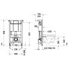 Duravit DuraSystem Predstenová inštalácia Standard na závesné WC, 99 cm, pre SensoWash WD1018000000