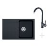 Franke Sety Kuchynský set T30, tectonitový drez OID 611-78, čierna + batéria FP 9000, ónyx NEW 114.0366.039