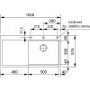 Franke Mythos Fragranitový drez MTG 611/7, 100x52 cm, ónyx 114.0250.542