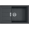 Franke Sety Set T90, tectonitový drez S2D 611-78 XL, čierna + batéria FP 9000.071, ónyx NEW 143.0618.752