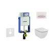 Geberit Kombifix Modul na závesné WC s tlačidlom Sigma50, alpská biela + Ideal Standard Tesi - WC a doska 110.302.00.5 NF8