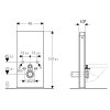 Geberit Monolith Sanitárny modul na závesné WC, 101 cm, spodný prívod vody, biela 131.021.SI.5