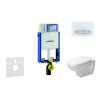 Geberit Kombifix Modul na závesné WC s tlačidlom Sigma50, alpská biela + Duravit D-Code - WC a doska, Rimless, SoftClose 110.302.00.5 NH8