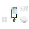 Geberit Kombifix Modul na závesné WC s tlačidlom Sigma01, alpská biela + Villeroy Boch - WC a doska, DirectFlush, SoftClose, CeramicPlus 110.302.00.5 NI1