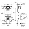 Grohe Rapid SL Predstenový inštalačný prvok na závesné WC, splachovacia nádržka GD2 38525001-GR