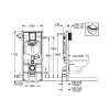 Grohe Rapid SL Predstenový inštalačný prvok na závesné WC, splachovacia nádržka GD2 39002000-GR