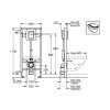 Grohe Rapid SL Predstenová inštalácia na závesné WC, s tlakovým splachovaním 38519001-GR