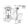 Grohe Rapid SL Rapid SL na závesné WC, splachovacia nádrž GD 3 38584001-GR