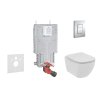Grohe Uniset Set predstenovej inštalácie, klozetu a dosky Ideal Standard Tesi, tlačidla Skate Cosmopolitan, chróm 38643SET-KE-GR