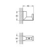 Grohe Selection Cube Háčik na kúpací plášť, chróm 40782000-GR