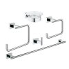 Grohe Essentials Cube Súprava doplnkov do kúpeľne 5 v 1, chróm 40758001-GR