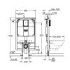 Grohe Rapid SL Predstenový modul na závesné WC s nádržkou 80 mm, stavebná výška 113 cm 38994000-GR