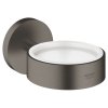 Grohe Essentials Držiak pohára/mydlovničky, kefovaný tmavý grafit 40369AL1-GR