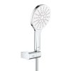 Grohe Rainshower SmartActive Súprava sprchovej hlavice 130 9,5 l/min, 3 prúdy, držiaku a hadice, mesačná biela 26580LS0-GR