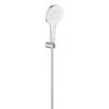 Grohe Rainshower SmartActive Súprava sprchovej hlavice 130 9,5 l/min, 3 prúdy, držiaku a hadice, mesačná biela 26581LS0-GR