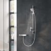 Grohe Rainshower SmartActive Cube Súprava sprchovej hlavice 130 9,5 l/min, 3 prúdy, tyče 90 cm a hadice, chróm 26587000-GR