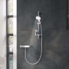 Grohe Rainshower SmartActive Súprava sprchovej hlavice 130, 3 prúdy, tyče 60 cm a hadice, mesačná biela 26576LS0-GR