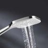 Grohe Rainshower SmartActive Cube Súprava sprchovej hlavice 130, 3 prúdy, tyče 90 cm a hadice, mesačná biela 26586LS0-GR