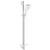Grohe Rainshower SmartActive Cube Súprava sprchovej hlavice 130, 3 prúdy, tyče 90 cm a hadice, mesačná biela 26586LS0-GR