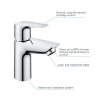 Grohe Start Edge Umývadlová batéria s výpustom Push-Open, chróm 23898001-GR