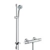 Hansgrohe Croma 100 Sprchový set s termostatom, 3 prúdy, tyč 90 cm, chróm 27085000-HG