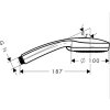 Hansgrohe Croma 100 Sprchová hlavica Vario EcoSmart 9 l/min, 4 prúdy, chróm 28537000-HG