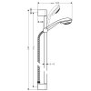 Hansgrohe Crometta 85 Set sprchovej hlavice, 3 prúdy, tyče 0,90 m a hadice, chróm 27766000-HG