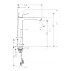 Hansgrohe Metris New Batéria na umývadlovú misu, s výpustom, chróm 31082000-HG