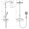 Hansgrohe Raindance Select E Sprchový set s termostatom, 36 cm, biela/chróm 27112400-HG